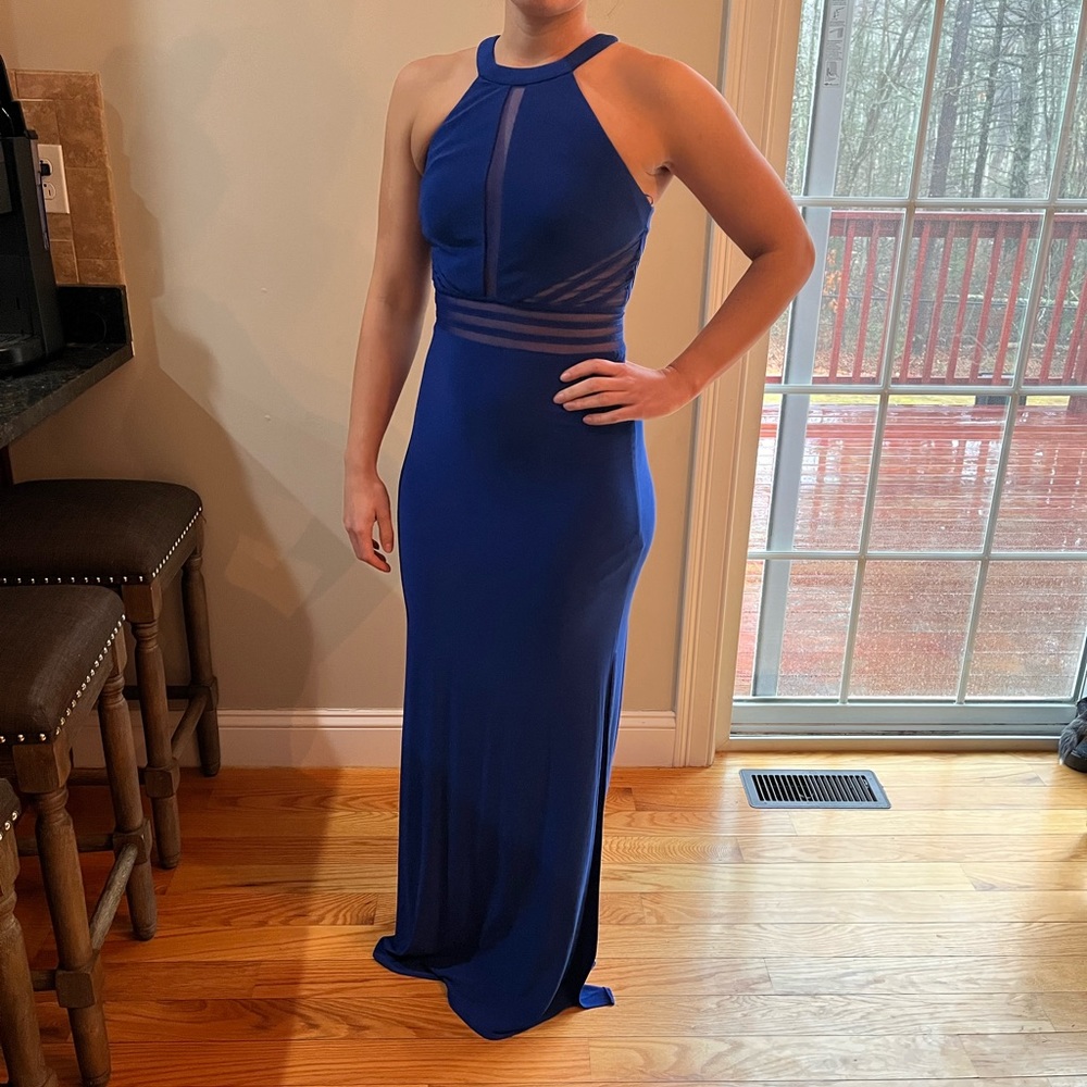 Blue long dress